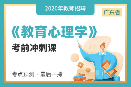 2020年广东教师招聘教育心理学笔试考前冲刺课