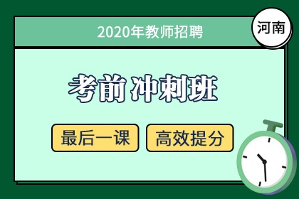 2020年河南教师招聘笔试考前冲刺班