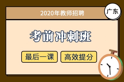 2020年广东省教师招聘笔试考前冲刺班