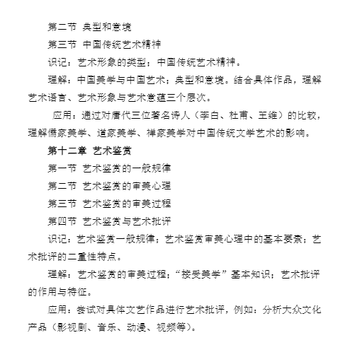 安徽藝術(shù)學院2020年專升本專業(yè)課(理論)考試大綱(圖8)