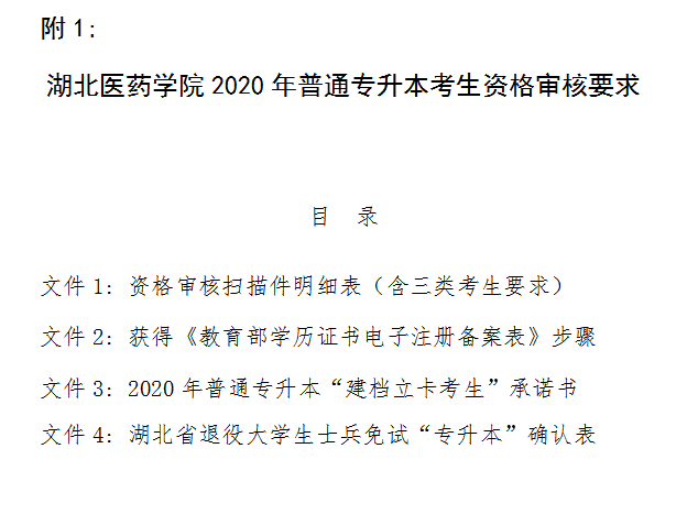 2020年湖南医药学院专升本招生简章(图4)