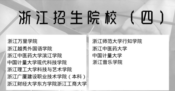 2021年浙江專升本招生院校(圖4)