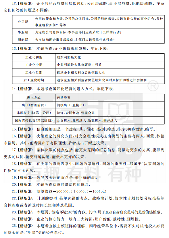 2021年河南專升本管理學(xué)模擬練習(xí)題及答案解析-每日一練(圖5)