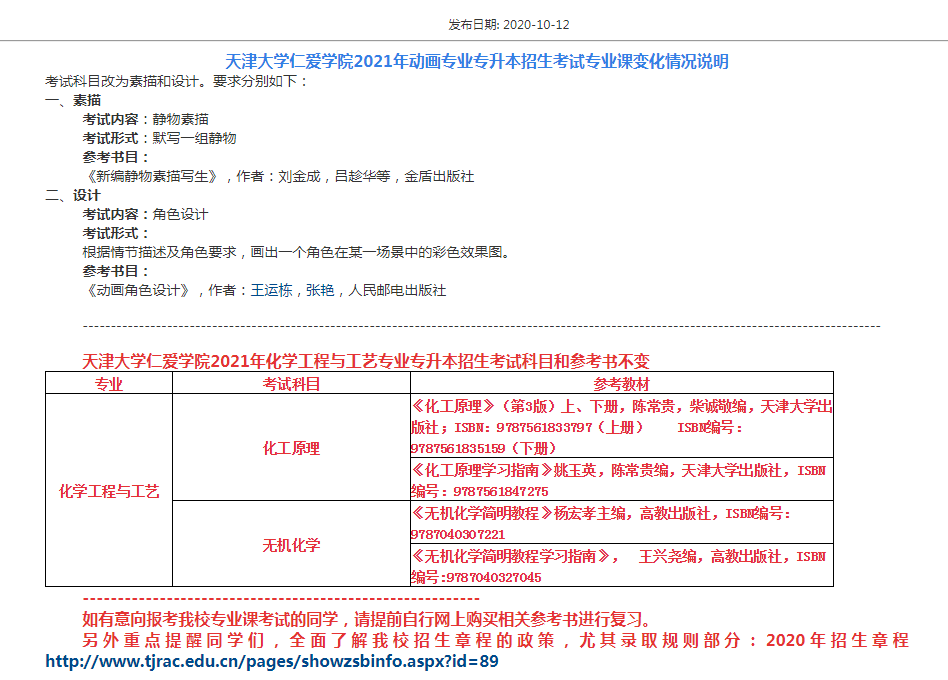 天津大學(xué)仁愛學(xué)院2021專升本新變化(圖1)