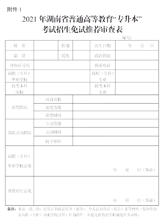 2021年湖南省普通高等教育專(zhuān)升本考試招生工作實(shí)施方案(圖11)