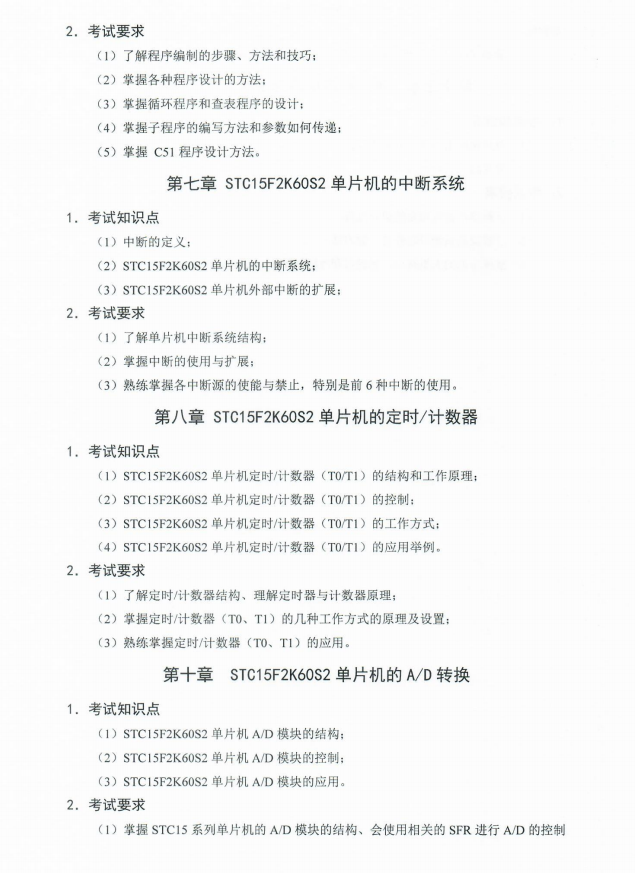 湖南科技大學(xué)瀟湘學(xué)院2021年專升本專業(yè)考試科目大綱(圖3)