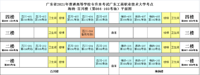 2021年專升本廣東工商職業(yè)技術(shù)大學考場安排(圖5)